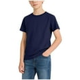 thumbnail image 1 of FSYBOA Boys T-shirts, Casual Comfort Cotton Short Sleeve Kids Summer Tops Navy Size 1-15 T, 1 of 6