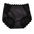 thumbnail image 1 of Fnooota Briefs for Women, Lace High Waisted Tummy Control Breathable Women's Underwear Black Size L, 1 of 2