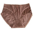 thumbnail image 1 of Fnooota Briefs for Women, Stretch Seamless Tummy Control Mid Waist Women's Underwear Red Size M, 1 of 4