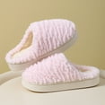 thumbnail image 1 of Fnooota Fuzzy Slippers for Women, Closed Toe Winter Breathable Non Slip House Shoes Pink Size 5.5-6, 1 of 4