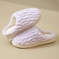 thumbnail image 1 of Fnooota Fuzzy Slippers for Women, Winter Flat Closed Toe Non Slip House Shoes Purple Size 7.5-8.5, 1 of 4