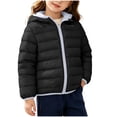 thumbnail image 1 of Fnooota Girls Puffer Jackets, Hooded Warm Long Sleeve Zip up Girls Winter Outerwear Black Size 3-4 T, 1 of 7