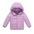 thumbnail image 1 of Fnooota Girls Puffer Jackets, Outdoor Warm Long Sleeve Hooded Winter Outerwear with Pockets Purple Size 12-13 T, 1 of 8