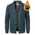thumbnail image 1 of Fnooota Men's Cardigan Sweaters, Open Front Winter V Neck Knitted Cardigans for Men Navy Size 2XL, 1 of 4