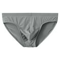 thumbnail image 1 of Fnooota Mens Briefs, Stretch Mid-Rise Soft Breathable Men's Underwear Gray Size 2XL, 1 of 2