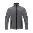 thumbnail image 1 of Fnooota Mens Fleece Jackets, Warm Full Zip Long Sleeve Stand-up Collar Winter Outerwear Dark Gray Size S-4XL, 1 of 8