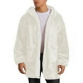 thumbnail image 1 of Fnooota Mens Fleece Jackets, Winter Zip up Lightweight Warm Hoodies for Men White Size M, 1 of 4