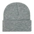 thumbnail image 1 of Fnooota Mens Knit Hats, Outdoor Windproof Warm Solid Color Winter Beanies for Men Gray Size Free Size, 1 of 2
