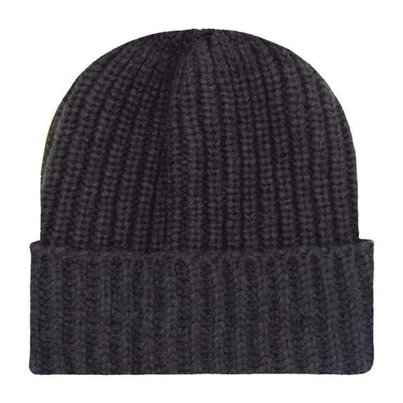 Fnooota Mens Knit Hats, Solid Color Warm Fashion Windproof Winter Beanies for Men Black Size Free Size