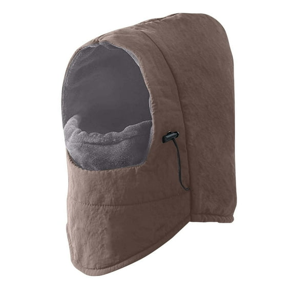 Fnooota Mens Winter Hats, Casual Warm Windproof Outdoor Hats with Earflap Coffee Size Free Size