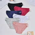 thumbnail image 1 of Fnooota Underwear Women, Seamless 100% Cotton High Waist Briefs Panties Light Comfort Breathable Stretchy Black ,L, 1 of 3