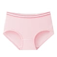 thumbnail image 1 of Fnooota Underwear for Women, High Waist 100% Cotton Briefs Panties Breathable Light Comfort Stretchy Pink ,M, 1 of 5