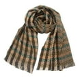 thumbnail image 1 of Fnooota Winter Scarves for Women, Fashion Soft Plaid Warm Womens Scarf Army Green Size Free Size, 1 of 3