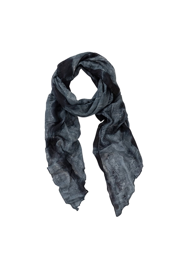 Women's Cotton Linen Scarves, Soft Fashion Lightweight Vacation Spring Fall Scarf Navy Size Free Size