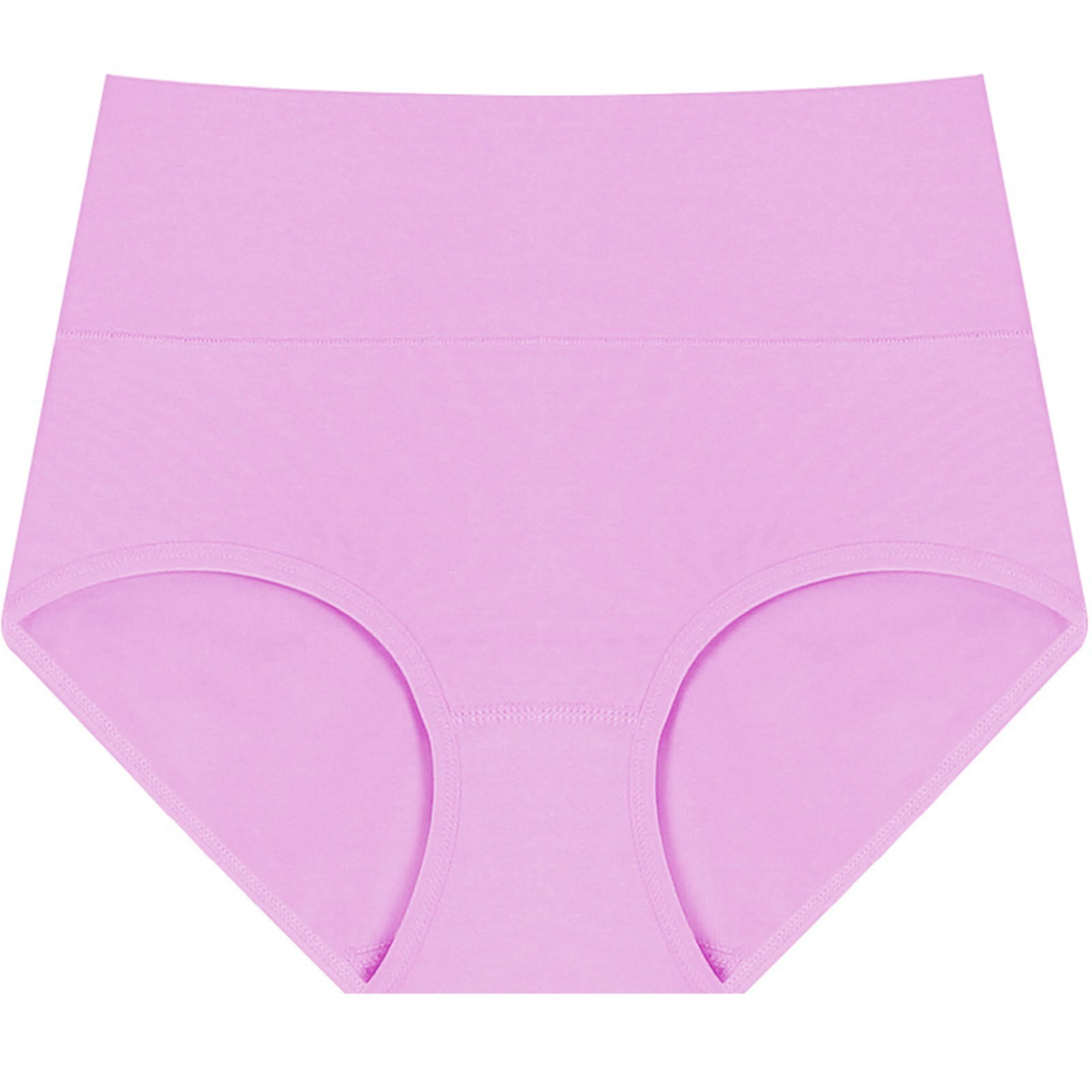5 Pieces Women Casual Pure Color High Waist Underwear 1 main image 1