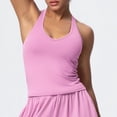 thumbnail image 1 of Fnooota Women's Workout Tank Tops, Racerback V Neck Running Sleeveless Athletic Camisole Pink Size XL, 1 of 3