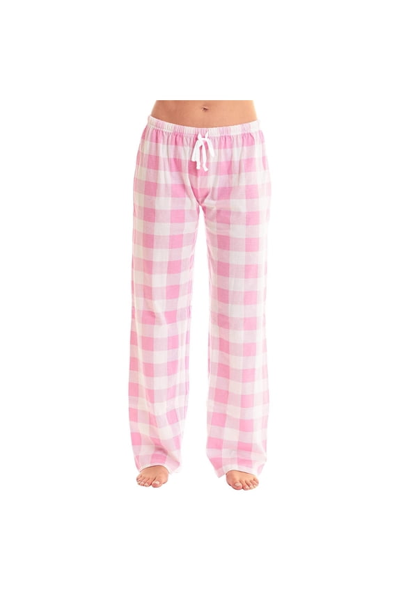 Womens Pajama Pants, Elastic Waist Casual Relaxed Fit Drawstring Loungewear Pants for Women Pink Size XL
