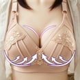 thumbnail image 1 of Fnooota Womens Push-up Bras with Lace, Comfort Seamless Adjustable Full Coverage Wireless Bras Beige Size 40/90BC, 1 of 8