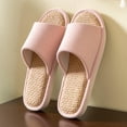thumbnail image 1 of Fnooota Womens Slide Slippers, Bedroom Open Toe Non Slip Soft Sole House Slippers Home Shoes Pink Size 7.5-8.5, 1 of 5