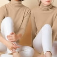 thumbnail image 1 of Fnooota Womens Sweaters Clearance, Turtleneck Soft Warm Fall Winter Underwear Khaki Size XL, 1 of 5