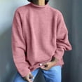 thumbnail image 1 of Fnooota Womens Sweaters, Long Sleeve Plus Size Lightweight Crew Neck Pullover Tops Pink Size 4XL, 1 of 6