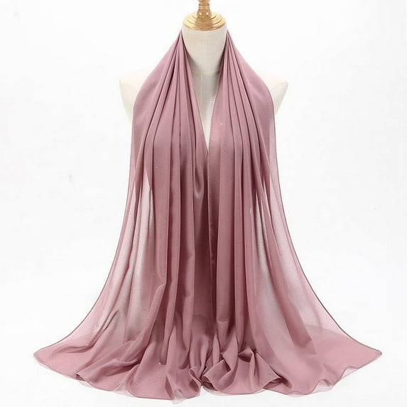 Fnooota Womens Travel Scarves, Lightweight Solid Color Soft Casual Spring Fall Scarf Gold Size Free Size