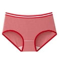 thumbnail image 1 of Fnooota Womens Underwear, Briefs High Waist 100% Cotton Panties Breathable Light Comfort Stretchy Red ,M, 1 of 2