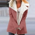 thumbnail image 1 of Fnooota Womens Winter Coats, Windproof Warm Long Sleeve Loose Fit Jackets with Pockets Wine Size M, 1 of 6