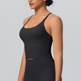 thumbnail image 1 of Fnooota Workout Tank Tops for Women, Racerback Running Scoop Neck Sleeveless Yoga Camisole Black Size S, 1 of 4