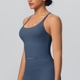 thumbnail image 1 of Fnooota Workout Tank Tops for Women, Running Racerback Sleeveless Scoop Neck Yoga Camisole Blue Size S, 1 of 4
