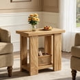 thumbnail image 1 of Fnova 2-Tier End Table with Storage Shelf, Modern Side Table, Accent Table Nightstand Beside Table, Easy Assembly, for Living Room, Bedroom, Entryway, Small Space, 1 of 18