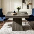 thumbnail image 1 of Fnova 31.5" Square Farmhouse Dining Table, Wood Coffee Table for 4 People, Modern Kitchen Table for Dining Room, Gray (Chairs Not Included), 1 of 16