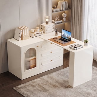 Ikea Desk with pull-out panel, black-brown 26210.5145.188
