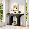 thumbnail image 1 of Fnova 47" Modern Console Table with Arched Design, Narrow Sofa Table for Entryway, Hallway, Living Room, Foyer Accent Table, Easy Assembly, 1 of 14