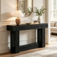 thumbnail image 1 of Fnova 63" Farmhouse Console Table, 2-Tier Wooden Narrow Entryway Table, Long Sofa Table for Living Room, Entrance, Hallway, 1 of 5