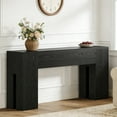 thumbnail image 1 of Fnova 71" Long Console Table, Farmhouse Wood Grain Entryway Table, Narrow Rectangular Sofa Table Behind Couch for Entrance, Hallway, Living Room, 1 of 20