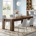 thumbnail image 1 of Fnova 78.7" Farmhouse Dining Table for 8-10 People, Large Kitchen Table with Sturdy Frame, Rectangular Dinner Table for Dining Room, Living Room, Office, 1 of 10