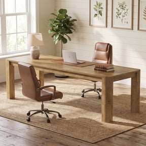 Fnova 78.74" Extra‑Long Computer Desk, Solid‑Leg Scratch‑Resistant Wide Workstation for Home‑Office, Conference Room, Multi‑Person Workspace