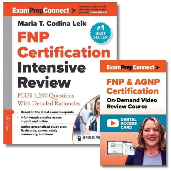 Fnp Certification Intensive Review, 5e and Fnp & Agnp On-Demand Review Course Set, (Paperback)