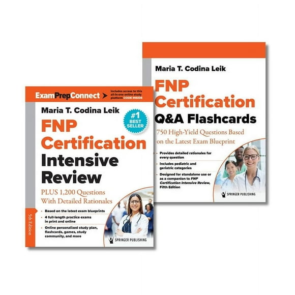 Fnp Certification Intensive Review, Fifth Edition, and Q&A Flashcards Set, (Paperback)