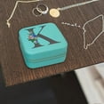thumbnail image 1 of Fnyoxu 26 Letters Earring Jewelry Display Storage Box Case Organizer Flannel Tray Holder Gift, 1 of 3