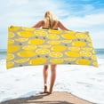 thumbnail image 1 of Fnyoxu 30x60 Inch Microfiber Beach Towel - 350gsm Quick Dry & Sand-Free Design, Oversized Lightweight Travel Towel for Family, Pool, Beach & Camping, Lemon Pattern, 1 of 6