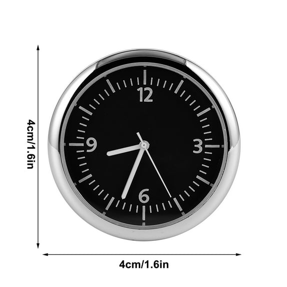 Fnyoxu 4inch Dashboard Fluorescent Clock - Mini Car Sticked To Watch Car Truck Dashboard and Vent Mini Car Clock