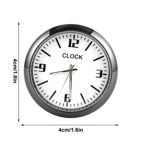 Fnyoxu 4inch Dashboard Fluorescent Clock - Mini Car Sticked To Watch Car Truck Dashboard and Vent Mini Car Clock