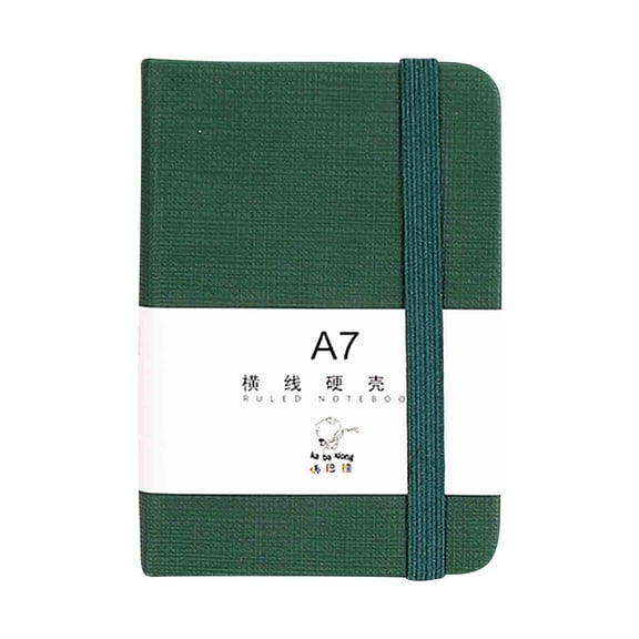Fnyoxu A7 Horizontal Notebook - 4.1x2.8in Thick Paper Notepad with PU Leather Cover, Waterproof Design for Office, Travel, Construction Sites (0.15lb)