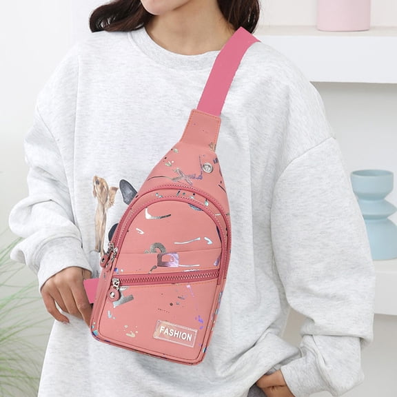 Fnyoxu Adjustable Running Waist Pack for Women & Men - Lightweight Crossbody Bag with 2 Waterproof Zipper Pockets, Travel Hiking Gym Essentials