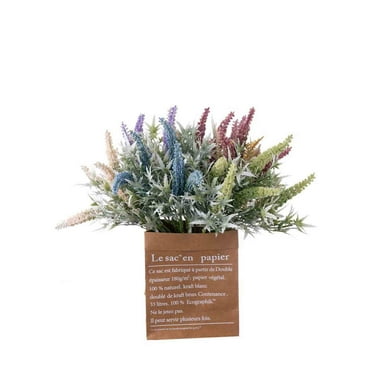 Fnyoxu Artificial Plants Grass, Small Artificial Faux Greenery/Mini Plants Topiary Shrubs Fake Plants for Bathroom, House Decorations(Sage)