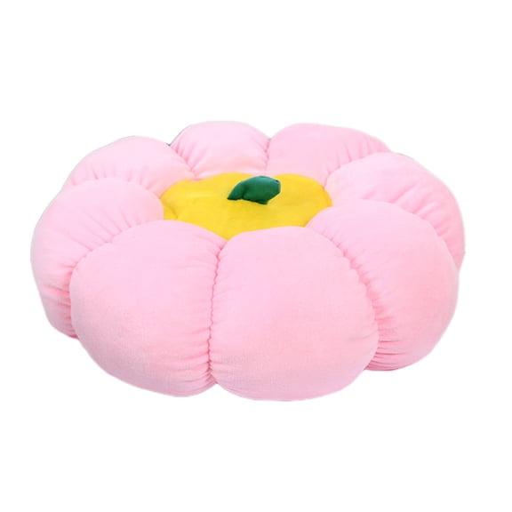 Fnyoxu Back to school savings! Cushion for student Throw Pillow for Couch Decorative Cute 3D Pumpkin Round Velvet Cushion for Sofa Bed Chair Floor 15"X15"-Pink