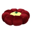 thumbnail image 1 of Fnyoxu Back to school savings! Cushion for student Throw Pillow for Couch Decorative Cute 3D Pumpkin Round Velvet Cushion for Sofa Bed Chair Floor 15"X15"-Wine, 1 of 8