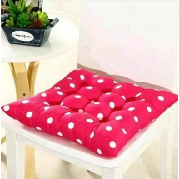 Fnyoxu Chair Cushion, Chair Cushions for Dining Chairs, Tufted Memory Foam Kitchen Seat Cushions, Non-Slip Chair Pads with Ties for Indoor Kitchen Seat and Desk(E)